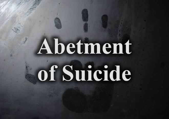 Abetment of suicide